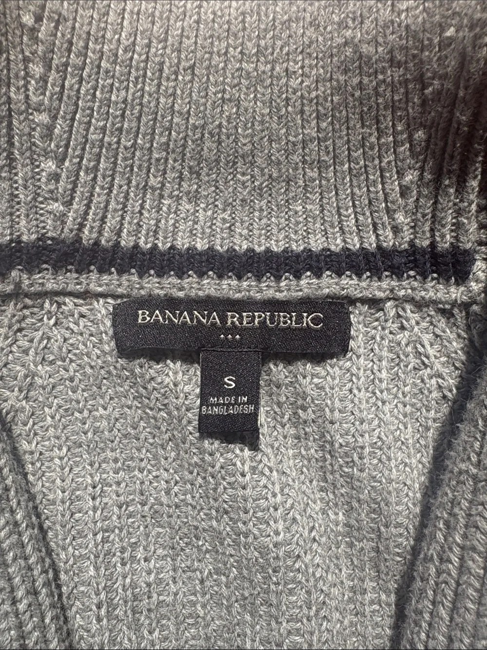 Banana Republic Heather Gray Shawl-Collar Button Front Cardigan